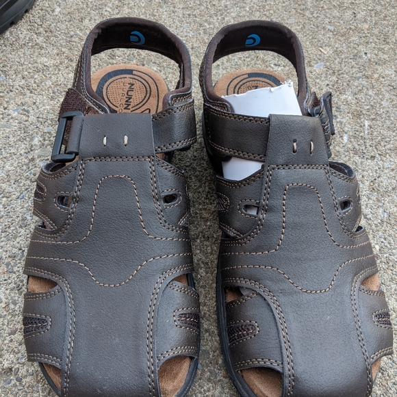 Men\'s Nunn Bush Brown Faux Leather Sandals 8M main image 6